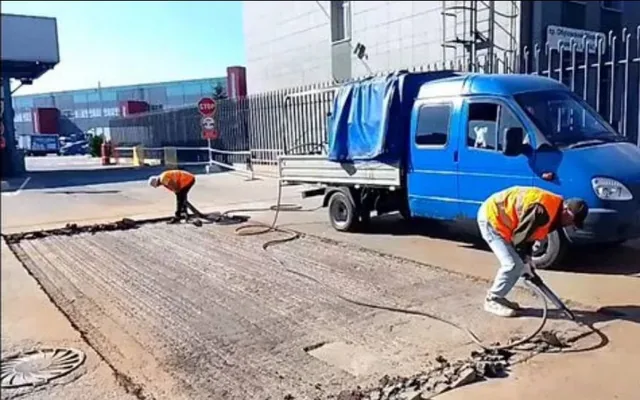 Аренда компрессора с отбойными молотками